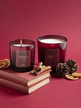 CULTI | Weihnachtskerze 270g klein GIOIA Rot | 